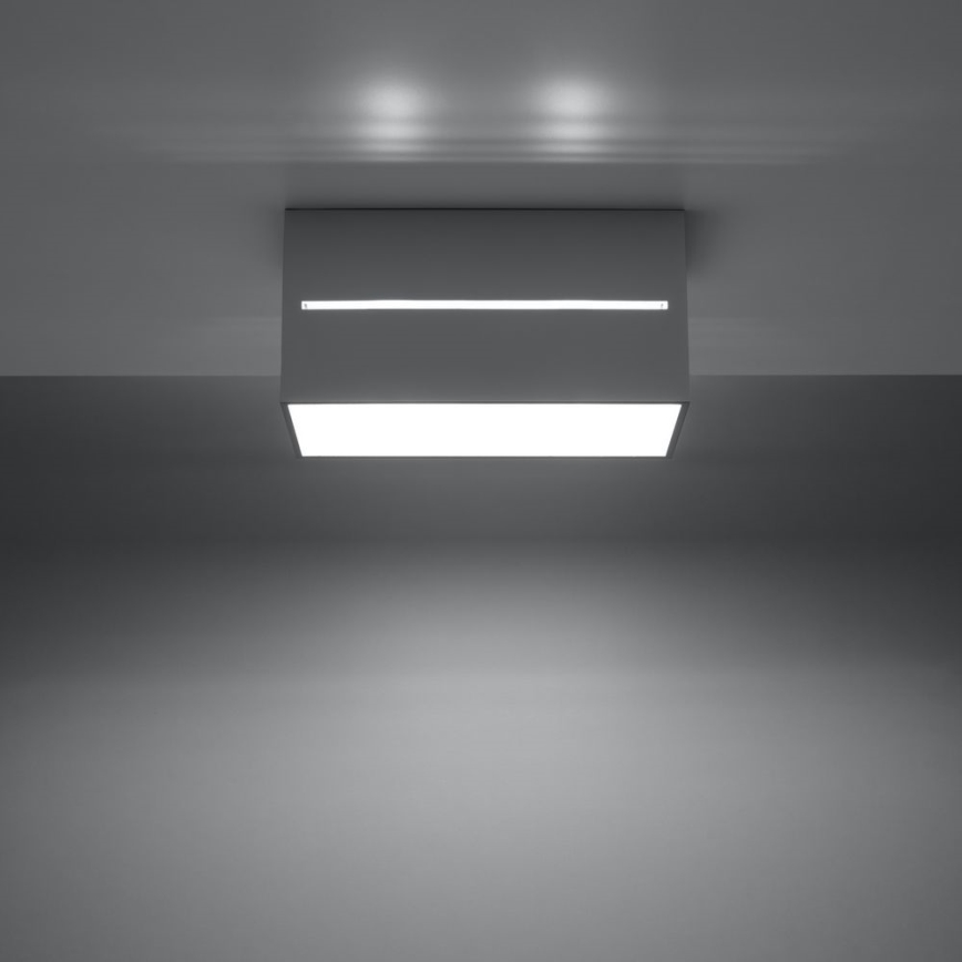 Takbelysning LOBO 2xGU10/40W/230V grå