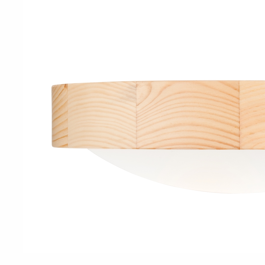 Takbelysning NATURAL SLIM 1xE27/60W/230V ø 27 cm furu