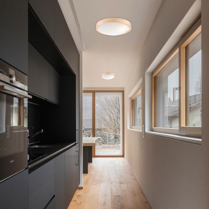 Takbelysning NATURAL SLIM 2xE27/60W/230V ø 37 cm furu