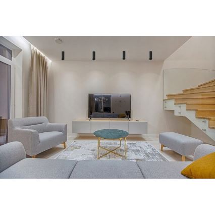 Takbelysning VALDA 1xGU10/60W/230V svart