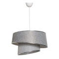 Takkkrona på ett snöre  BARETTE 1xE27/60W/230V silver/skinande krom 