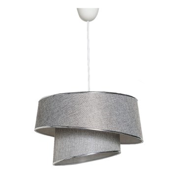 Takkkrona på ett snöre  BARETTE 1xE27/60W/230V silver/skinande krom 