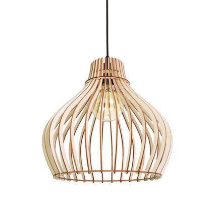 Takkkrona på ett snöre  BARREL 1xE27/24W/230V diameter  38 cm