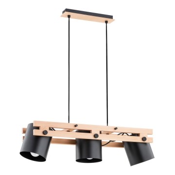 Takkkrona på ett snöre  HAROM 3xE27/60W/230V