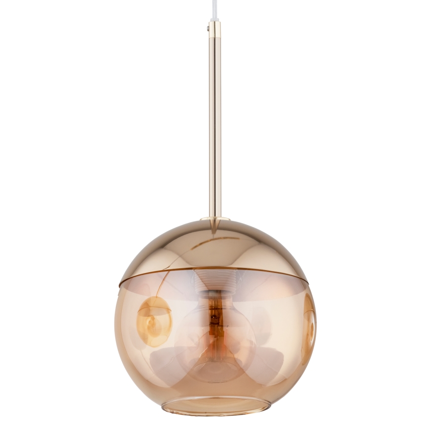 Takkkrona på ett snöre  VOLDA 3xE27/60W/230V mässing