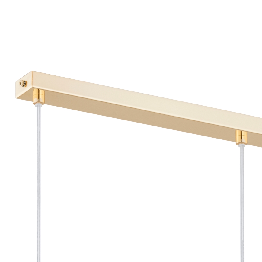 Takkkrona på ett snöre  VOLDA 3xE27/60W/230V mässing