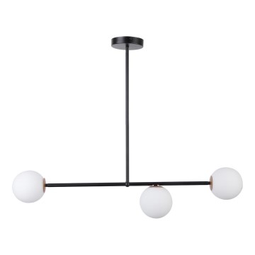 Takkrona  on a pole GAMA 3xG9/12W/230V svart