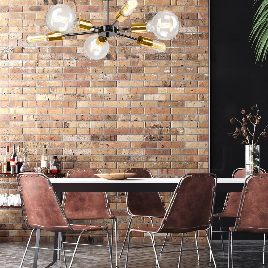 Takkrona  on a pole STARLA 6xE27/60W/230V