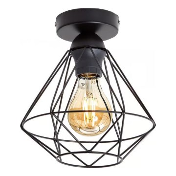 Taklampa 1xE27/40W/230V svart