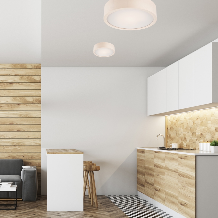 Taklampa 1xE27/60W/230V tallträ