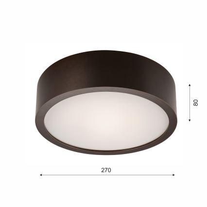 Taklampa 1xE27/60W/230V tallträ