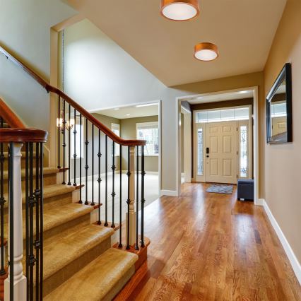 Taklampa 1xE27/60W/230V tallträ