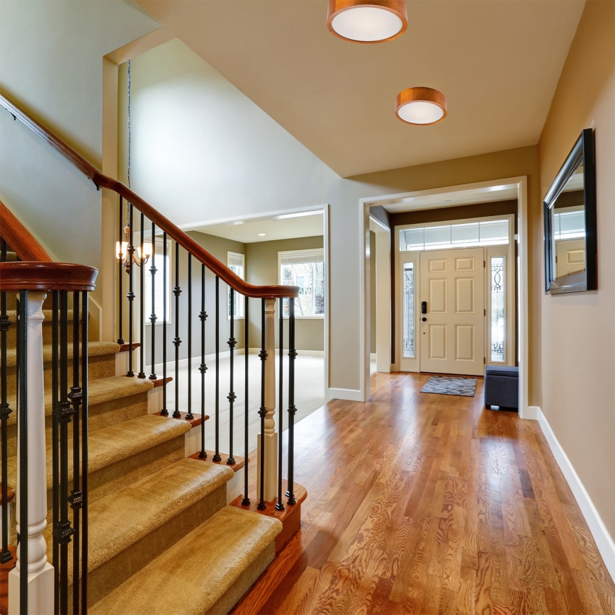 Taklampa 1xE27/60W/230V tallträ