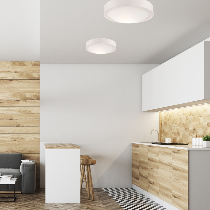 Taklampa 1xE27/60W/230V tallträ