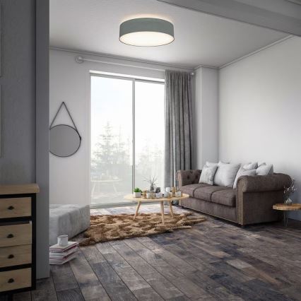 Taklampa 2 x E27 (max 40 W), 230 V, Ø 38 cm, grå