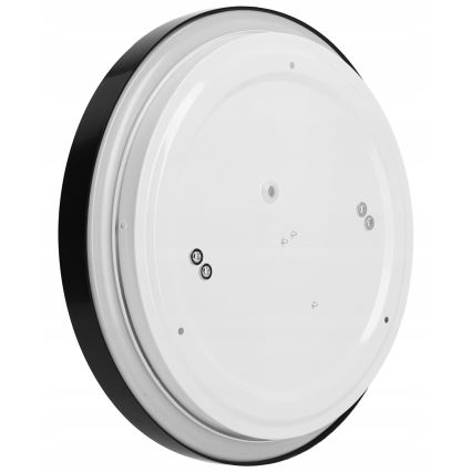 Taklampa 2xE27/40W/230V Ø 29,5 cm svart