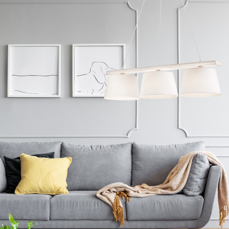 Taklampa på kabel AIDA 3xE27/60W/230V ek