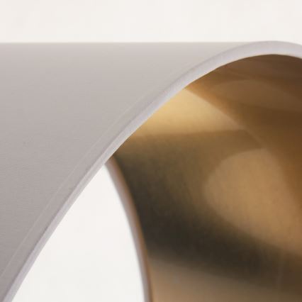 Taklampa på kabel ALBA 1xE27/15W/230V Ø 40 cm vit/guld