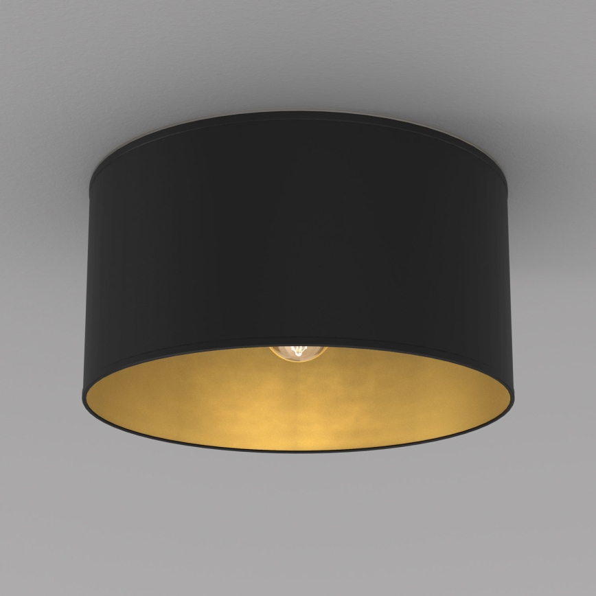 Taklampa ARDEN 1xE27/15W/230V diam. 40 cm svart
