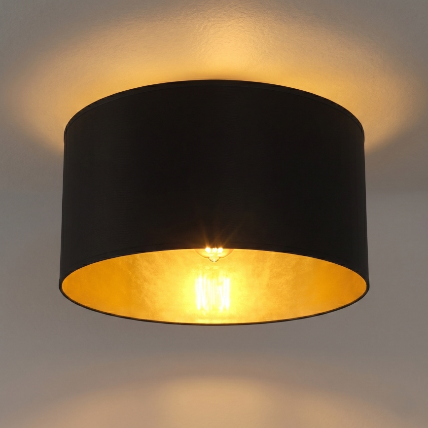 Taklampa ARDEN 1xE27/15W/230V diam. 40 cm svart