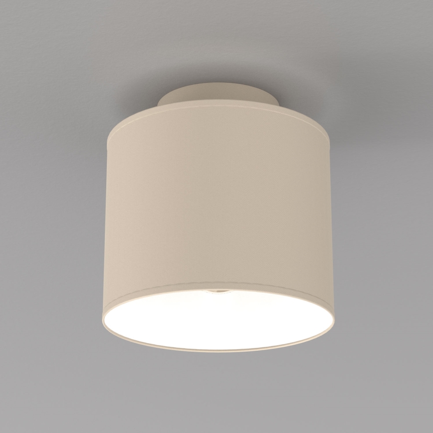 Taklampa ARDEN 1xE27/15W/230V Ø 18 cm beige