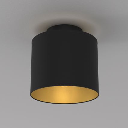 Taklampa ARDEN 1xE27/15W/230V Ø 18 cm svart