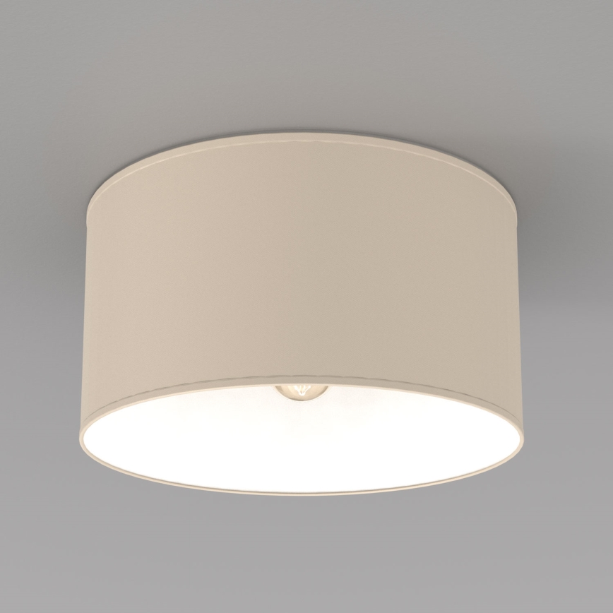 Taklampa ARDEN 1xE27/15W/230V Ø 40 cm beige