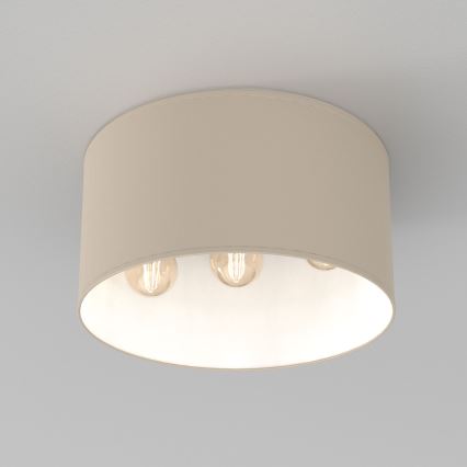 Taklampa ARDEN 3xE27/15W/230V Ø 40 cm beige