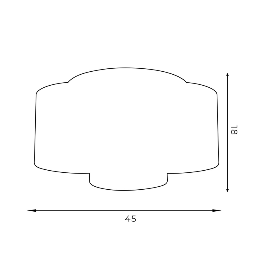 Taklampa ARDEN 3xE27/60W/230V vit, infälld montering