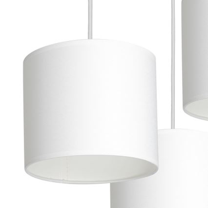 Taklampa på kabel ARDEN 3xE27/60W/230V vit