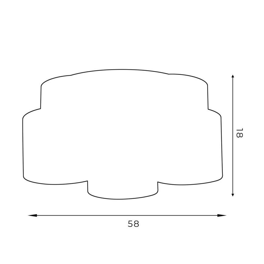 Taklampa ARDEN 5xE27/60W/230V lila/guld