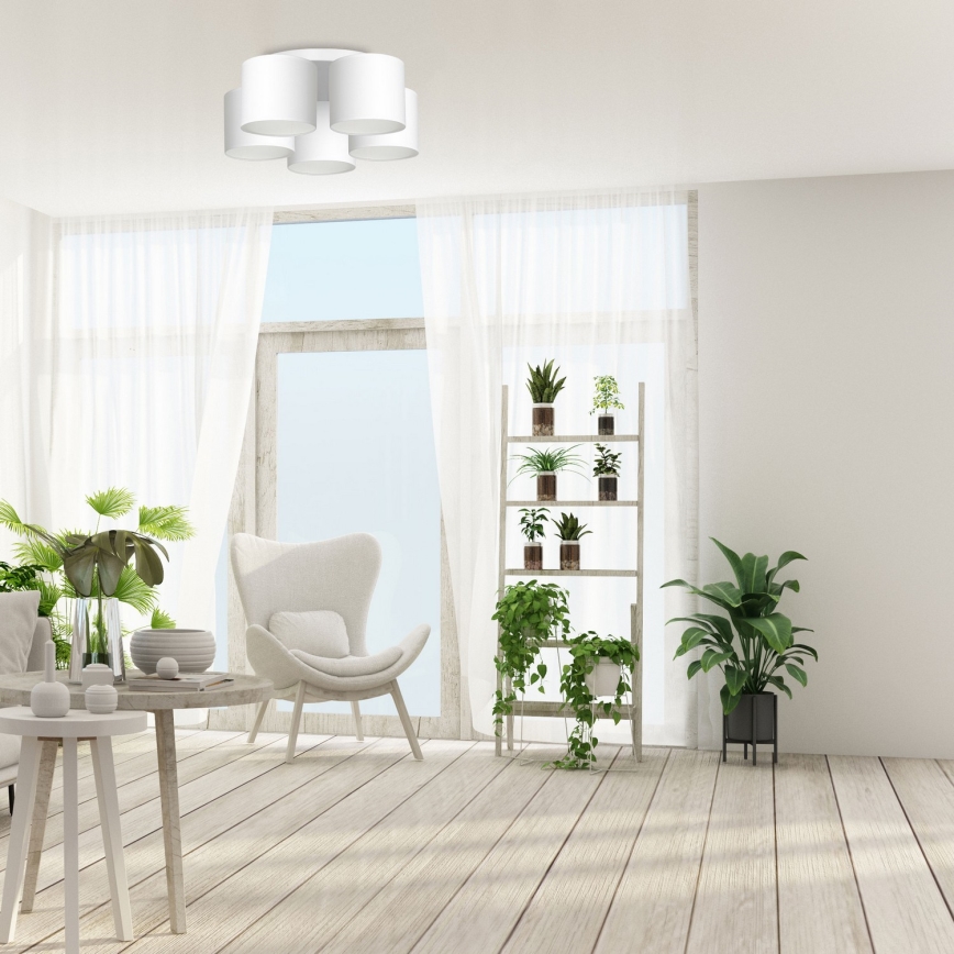 Taklampa ARDEN 5xE27/60W/230V vit, infälld montage