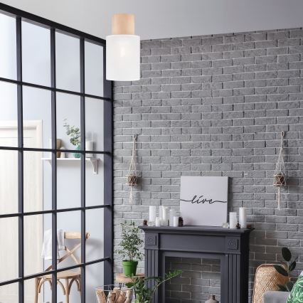 Taklampa ARI 1xE27/60W/230V diameter 16 cm vit