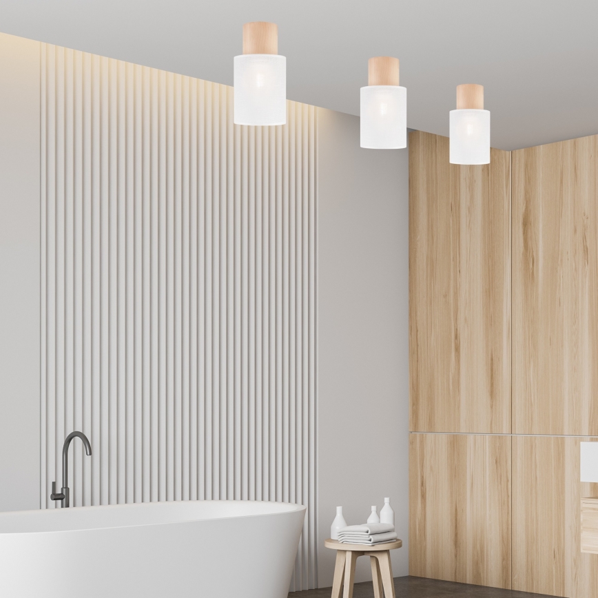 Taklampa ARI 1xE27/60W/230V diameter 16 cm vit