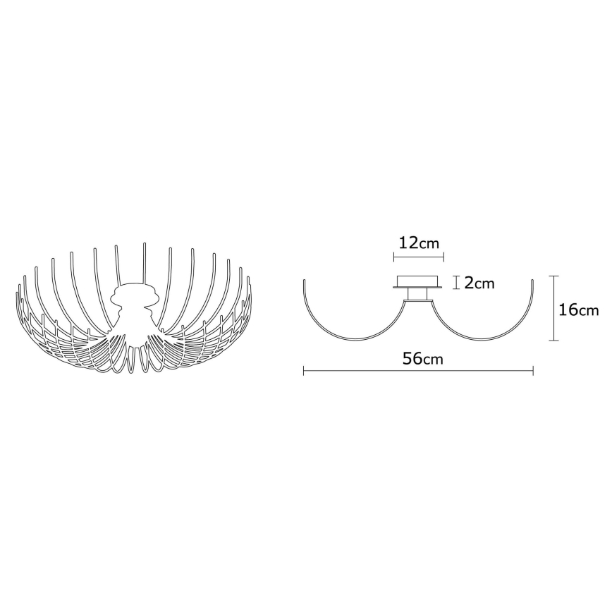 Taklampa  ASPENDOS 1xE27/40W/230V
