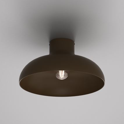Taklampa BASCA 1xE27/15W/230V Ø 40 cm brun