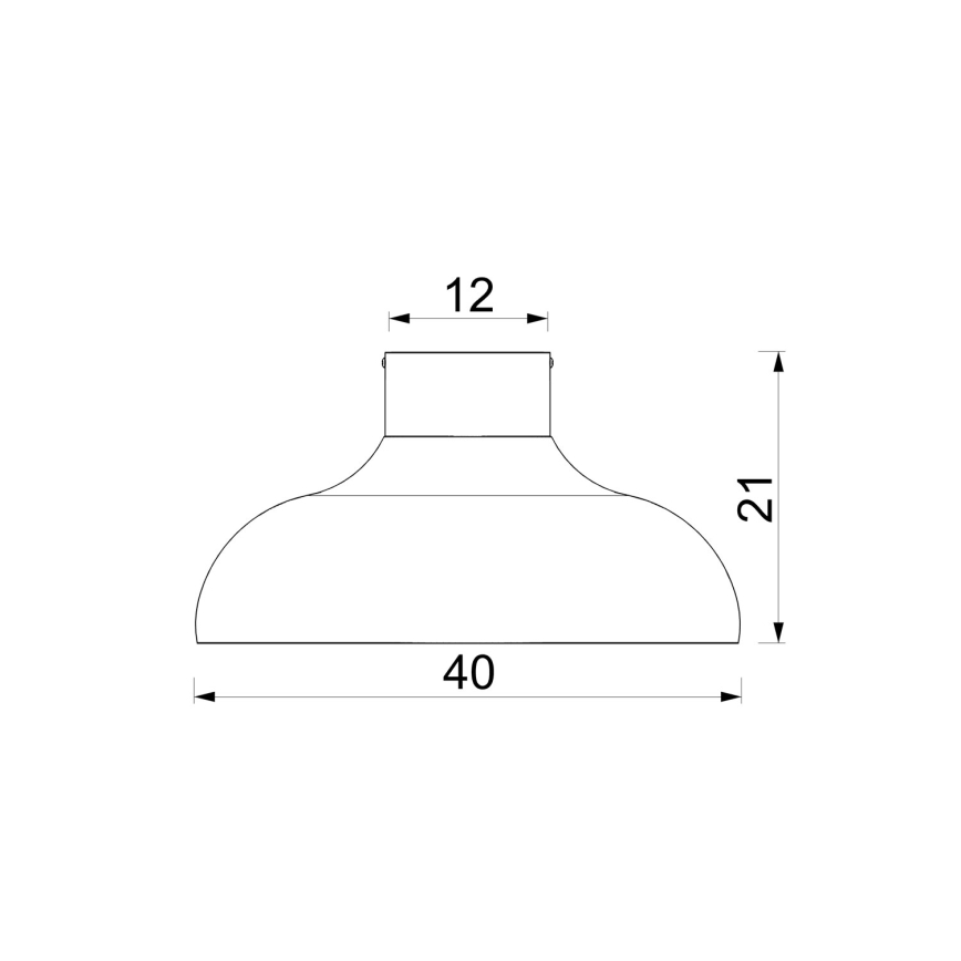 Taklampa BASCA 1xE27/15W/230V Ø 40 cm brun