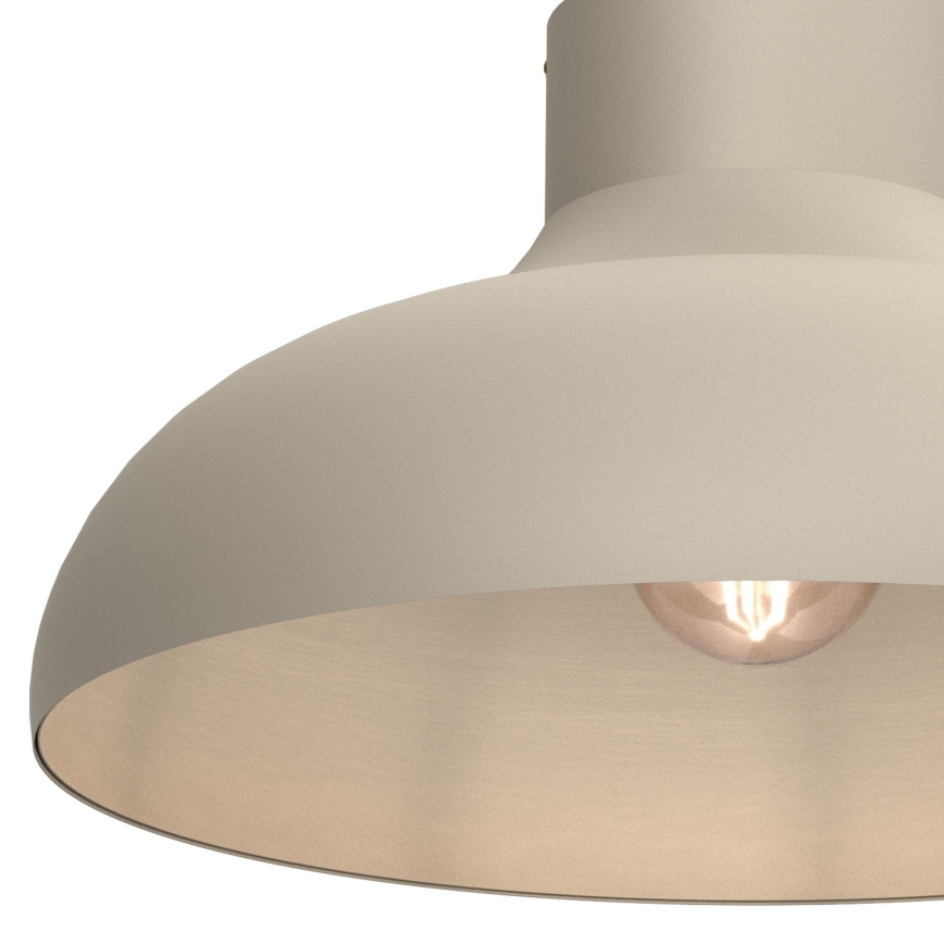 Taklampa BASCA 1xE27/15W/230V Ø 40 cm krämvit