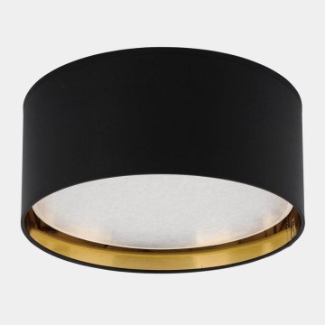 Taklampa  BILBAO 4xE27/15W/230V d. 45 cm svart /gold