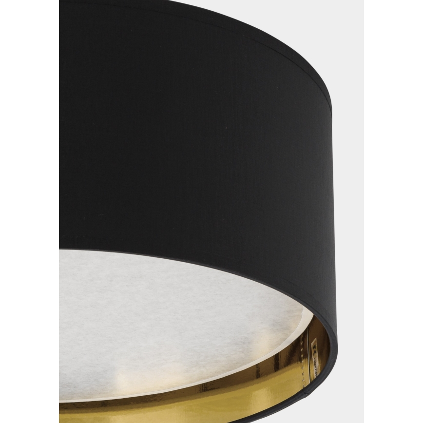 Taklampa  BILBAO 4xE27/15W/230V d. 45 cm svart /gold
