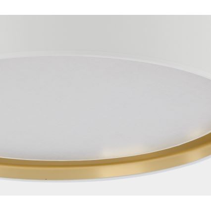 Taklampa  BILBAO 4xE27/15W/230V d. 60 cm vit /gold