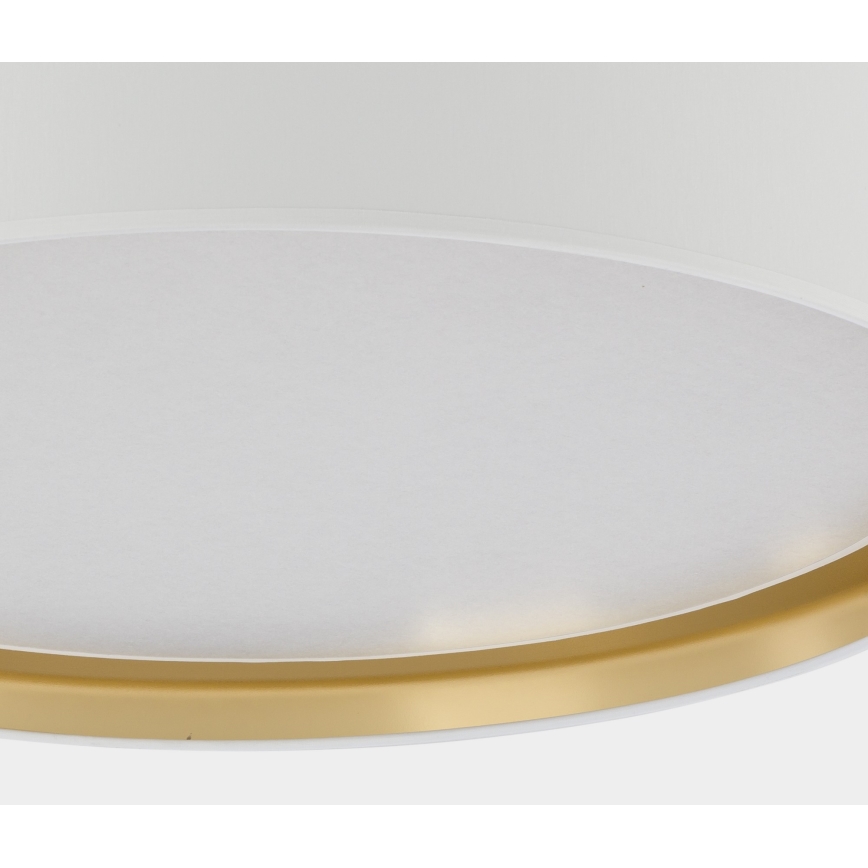 Taklampa  BILBAO 4xE27/15W/230V d. 60 cm vit /gold