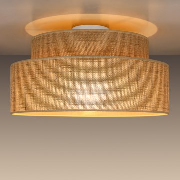 Taklampa BOHO 1xE27/60W/230V diameter 40 cm beige