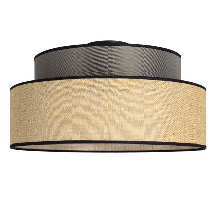 Taklampa BOHO 1xE27/60W/230V diameter 40 cm brun/beige