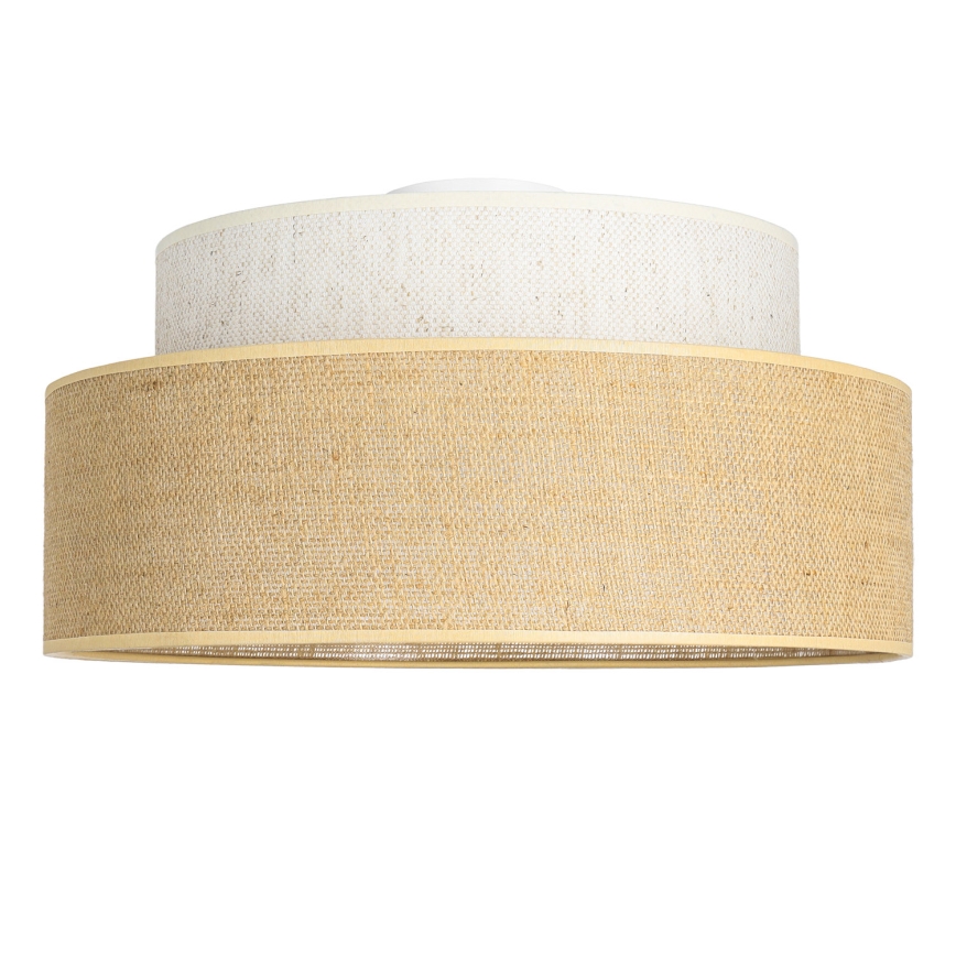 Taklampa BOHO 1xE27/60W/230V diameter 40 cm grädde/beige