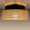 Taklampa BOHO 1xE27/60W/230V diameter 40 cm svart/beige