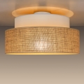 Taklampa BOHO 1xE27/60W/230V diameter 40 cm vit/beige