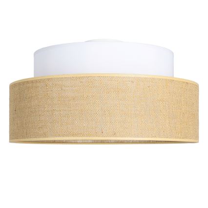 Taklampa BOHO 1xE27/60W/230V diameter 40 cm vit/beige