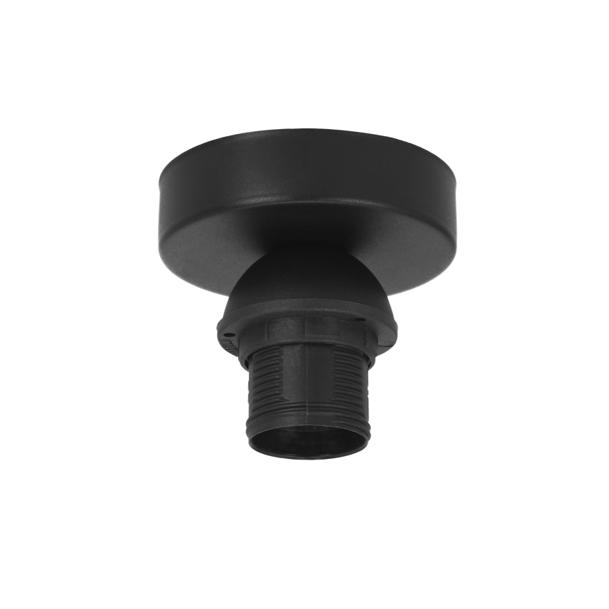 Taklampa BORHO 1xE27/60W/230V Ø 40 cm svart/jute