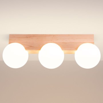 Taklampa BULBO 3xG9/8W/230V bok/vit